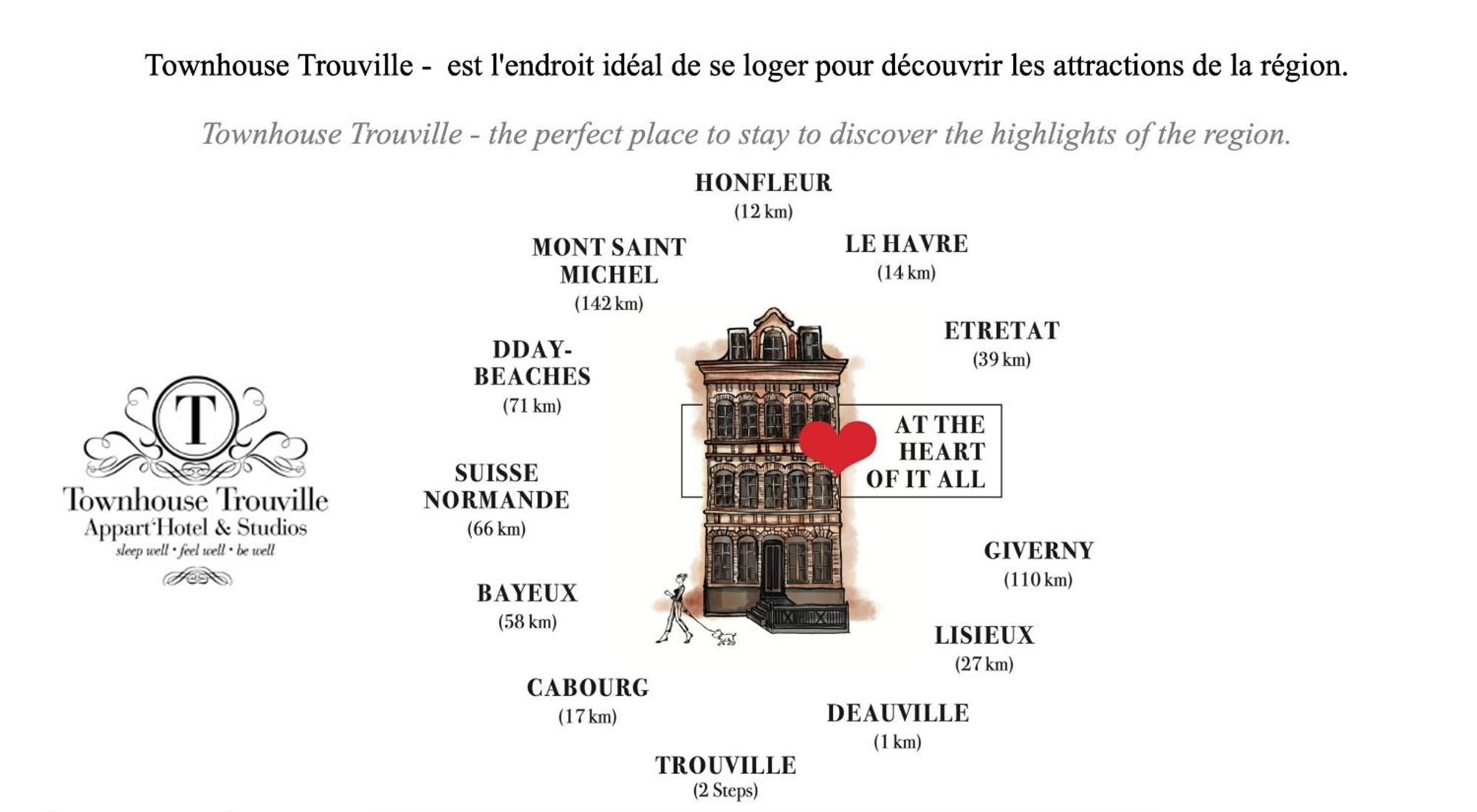 Townhouse Trouville - Appart'Hotel & Studios ภายนอก รูปภาพ